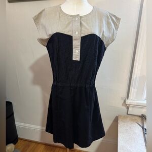 Elegant Black and White Dress